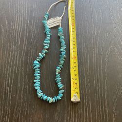 Indian Canyons Trading Post Turquoise Nugget Beaded Necklace Large