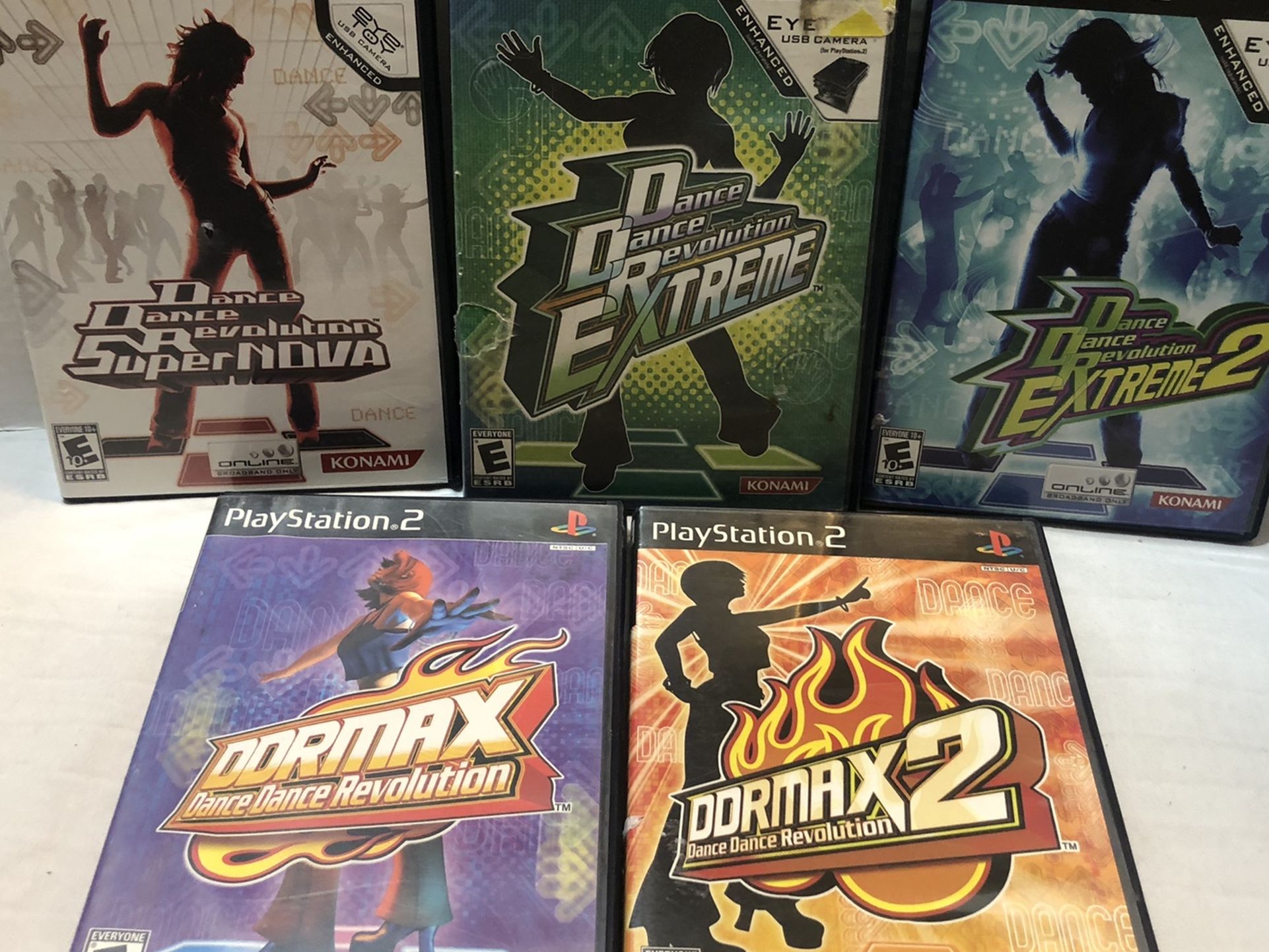 Dance Dance Revolution Game Bundle Playstation 2, PS2, All Complete & Tested