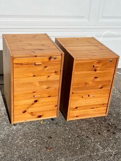 Wooden Filing Cabinets for Hanging File Folders