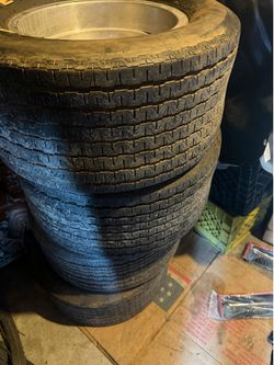 Set of 4 Drag tires with rim 4x108 -$200