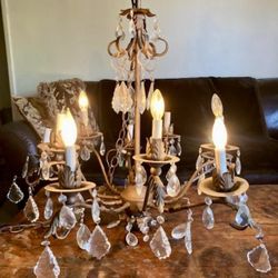  ** REDUCED **. CEILING CHANDELIER - FRENCH VINTAGE/SHABBY CHIC