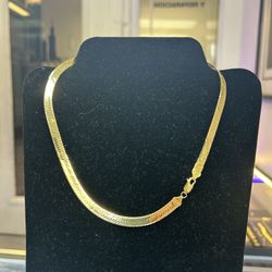 14kt Yellow Gold Herringbone Chain