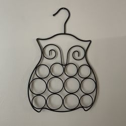 Metal Owl Scarf Belt Hanger Closet Organizer 