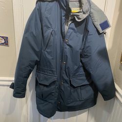 LL Bean Mens Large Tall Thinsulate and Gore-Tex Parka with Hood