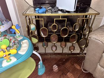 Gold Living room Stand