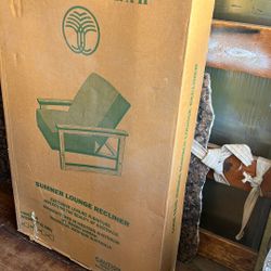   WOOD SUMMER LOUNGE RECLINER 