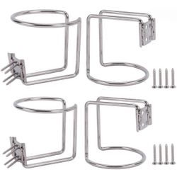 4pcs Stainless Steel Boat Ring Cup Drink Holder for Marine Yacht Truck RV
