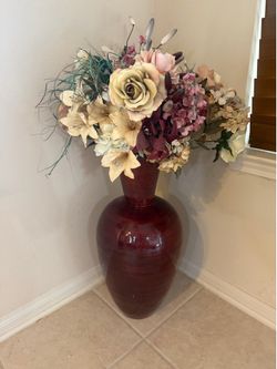 Flowers/tall flower jar