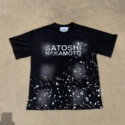 Satoshi Nakamoto Black Graphic T-Shirt