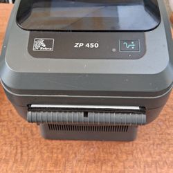 Zebra CP450 Label Printer All Accessories Included.