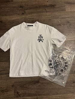 White Chrome hearts tee