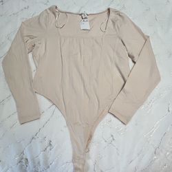 H&M Women's cream Bodysuit