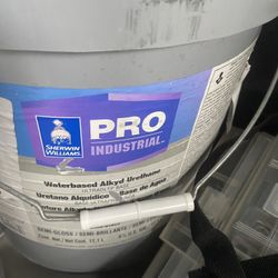 Sherwin Williams Pro Industrial Water based Alkyd Urethane Semi Gloss 4 11/16G