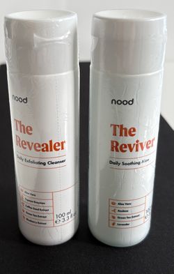 Nood The Reviver & Revealer IPL Skincare Set 3.3oz Each NEW Sealed