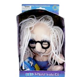 Vtg BIG BRAINY BABIES-Ben the Boll-Franklin -Stuffed Plush #1004 New 5½Tall Rare