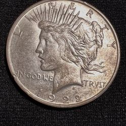 1922-D silver piece dollar