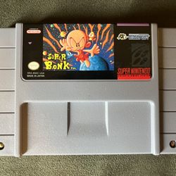 Super Nintendo Super Bonk Cartridge Mint