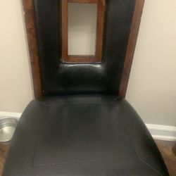 Three Wood Dinning Chairs And Bench 