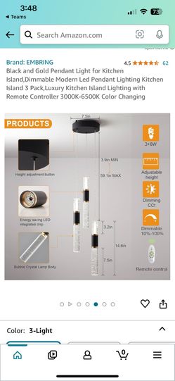 Brand New Kitchen Pendant Light Unopened Box 