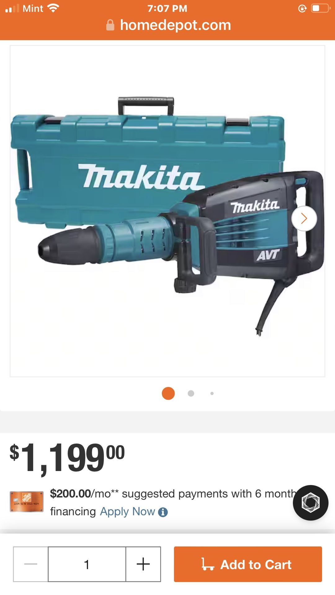 MAKITA JACK HAMMER BEST OFFER Retai@$1099