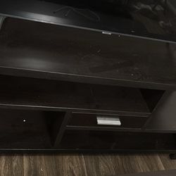 Coffee table and tv stand with tv