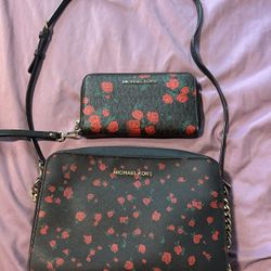 Michael Kors Crossbody And Wallet