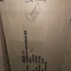 New Twin Size Platform Bed Frame With Storage