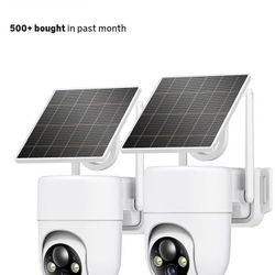 NEW 2K SOLAR SECURITY CAMERA 2 PACK
