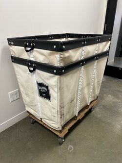Canvas Basket Truck - 12 Bushel Laundry Cart