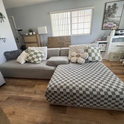 Modular Sectional Abstract Couch with Center Console