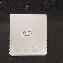 Nintendo GameCube Memory Card White
