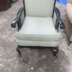 Asian Hardwood Living Room Chair