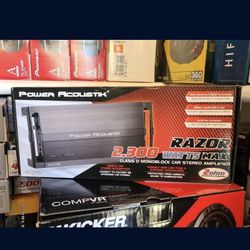 Power Acoustik 2300w Amplifier With Bass Controller