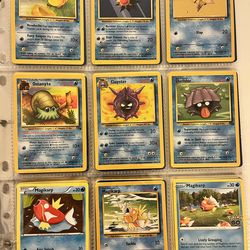 Binder Collection of 108 Mixed Vintage & Modern Pokemon Cards in Near Mint Condition
