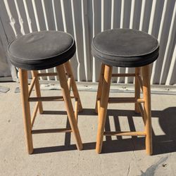 Wood Bar stools Black