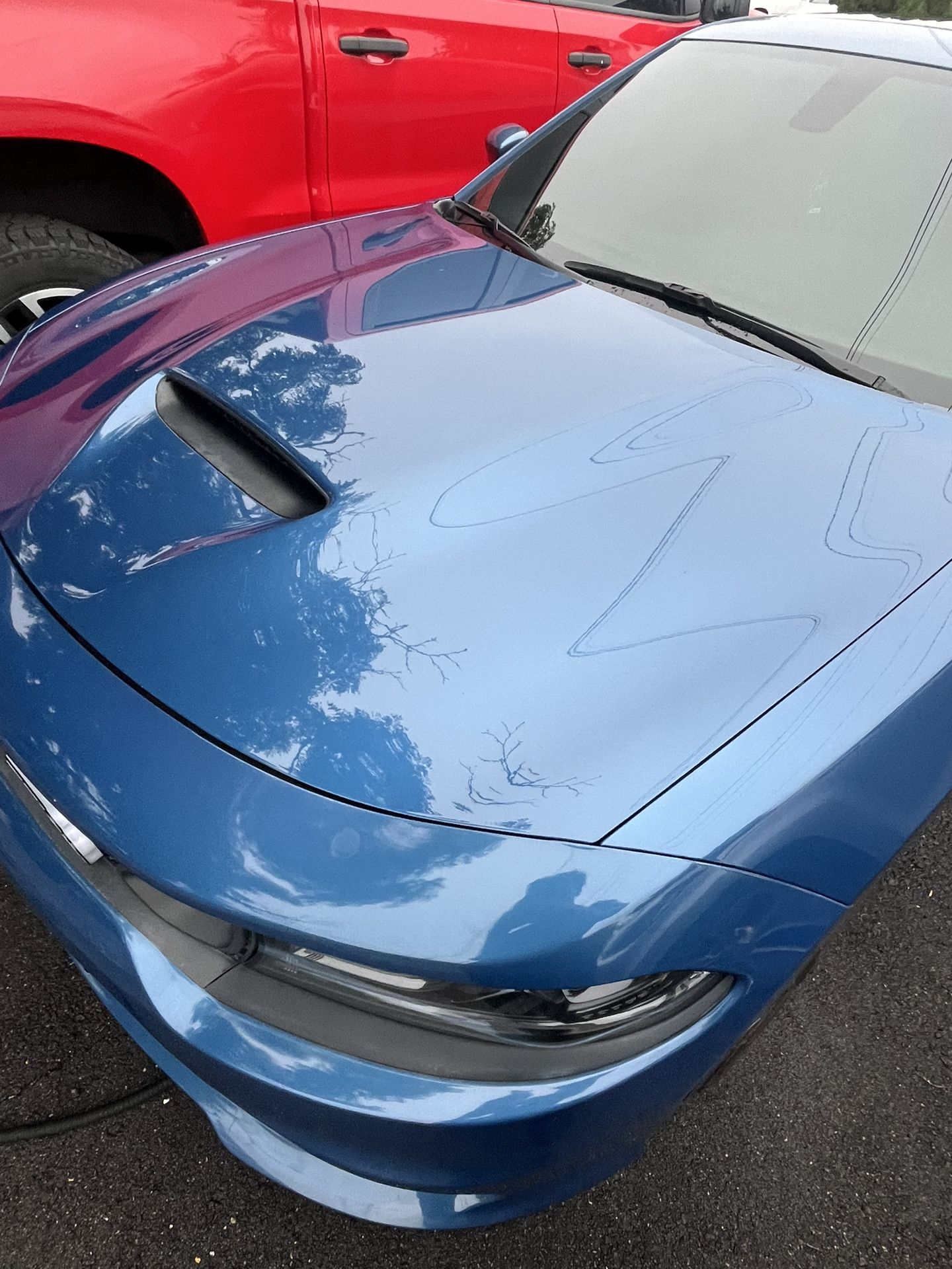 Dodge charger scat pack hood