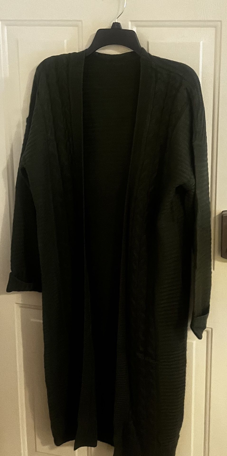 Women’s Army Green Long Cardigan Size Small