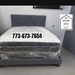 Brand New Queen Package Deal Comes With Mattress, Boxspring , Bed Frame For ONLY $349 🚨 Ready For Delivery Today 🚛