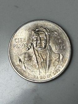 Mexican Silver 100 Peso Coin