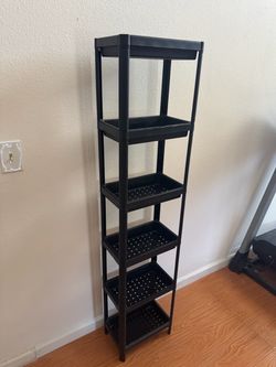 IKEA 6-Tier Narrow Storage Shelf – Black