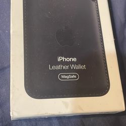 Apple iPhone Leather Wallet Midnight