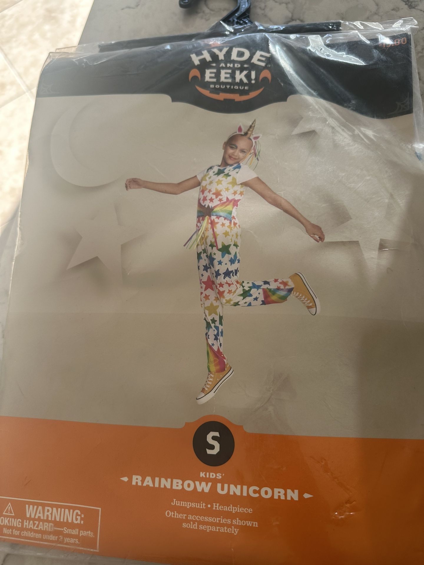 New Rainbow Unicorn Halloween Costume Size 6-7