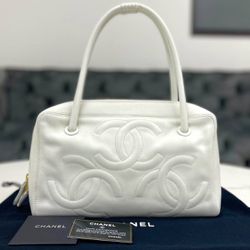 Chanel Triple coco lambskin white Handbag