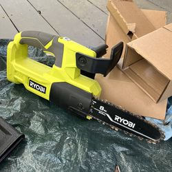 Ryobi One+ 18V 8 in. Pruning Chainsaw Cordless (Tool Only)