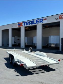 2025 Carson 7x18 Car Hauler Trailer 7K California Car Hauler Lightweight D Rings Brakes Ramps 7 Way RV Financing