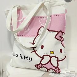 New, Packaged and Sealed 🥰 1pc Kuromi Shoulder Bag, Canvas Bag, KT Cat Shoulder Cute. 

Nuevos y Empaquetados 😍
