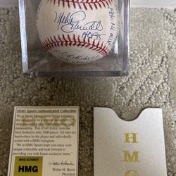 Mike Schmidt Signed Heavily Inscribed Baseball With COA