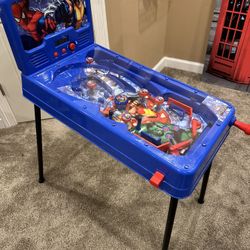 Kid Sized Super Hero Pinball Machine 