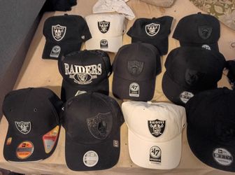 11 AUTHENTIC RAIDERS HATS
