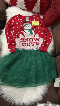 Kids Large 12-14 Christmas Dress
